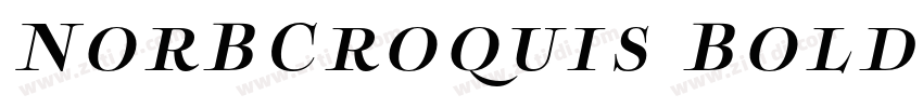 NorBCroquis BoldItal字体转换